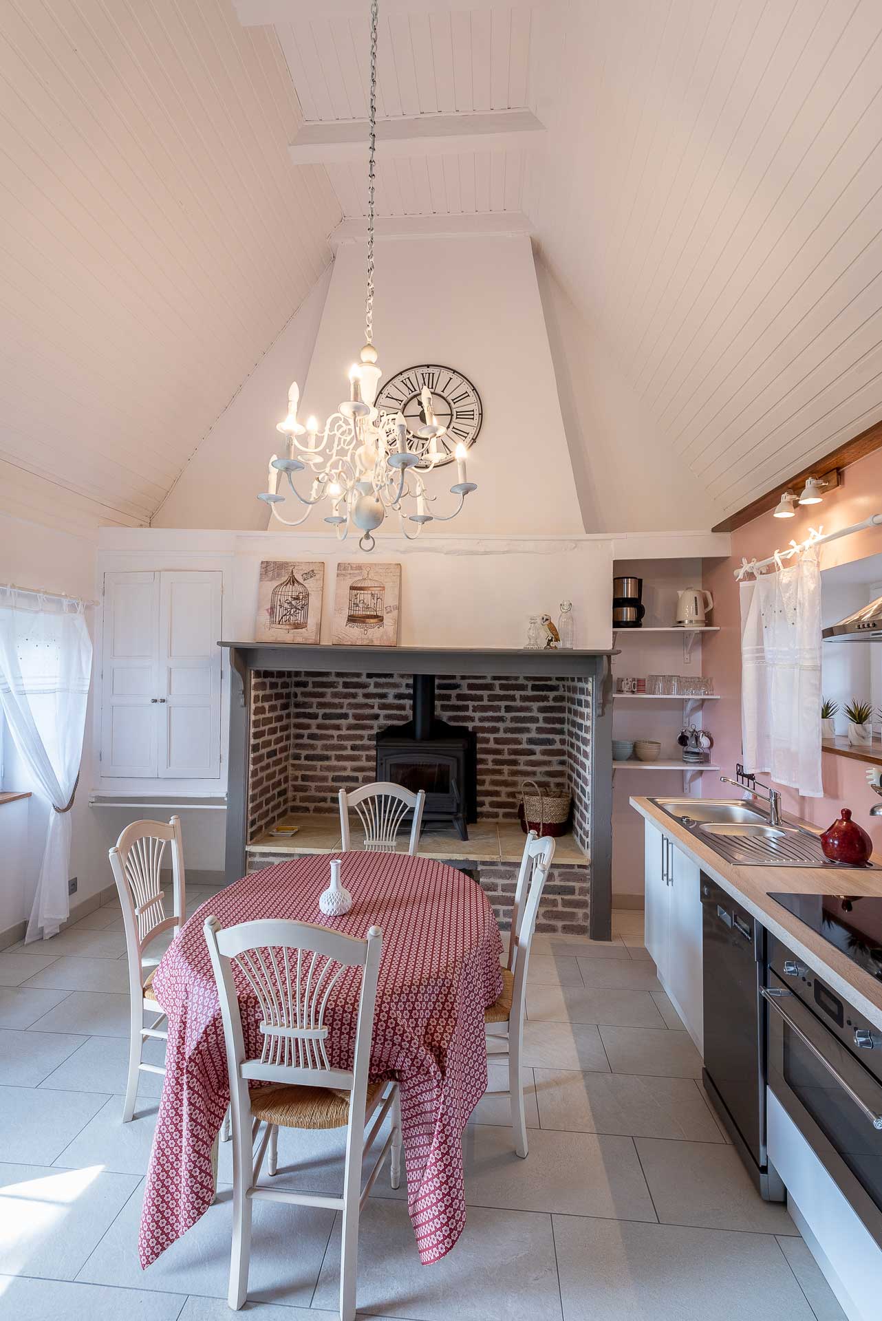 Cheminée gîte Vallée de la Dordogne