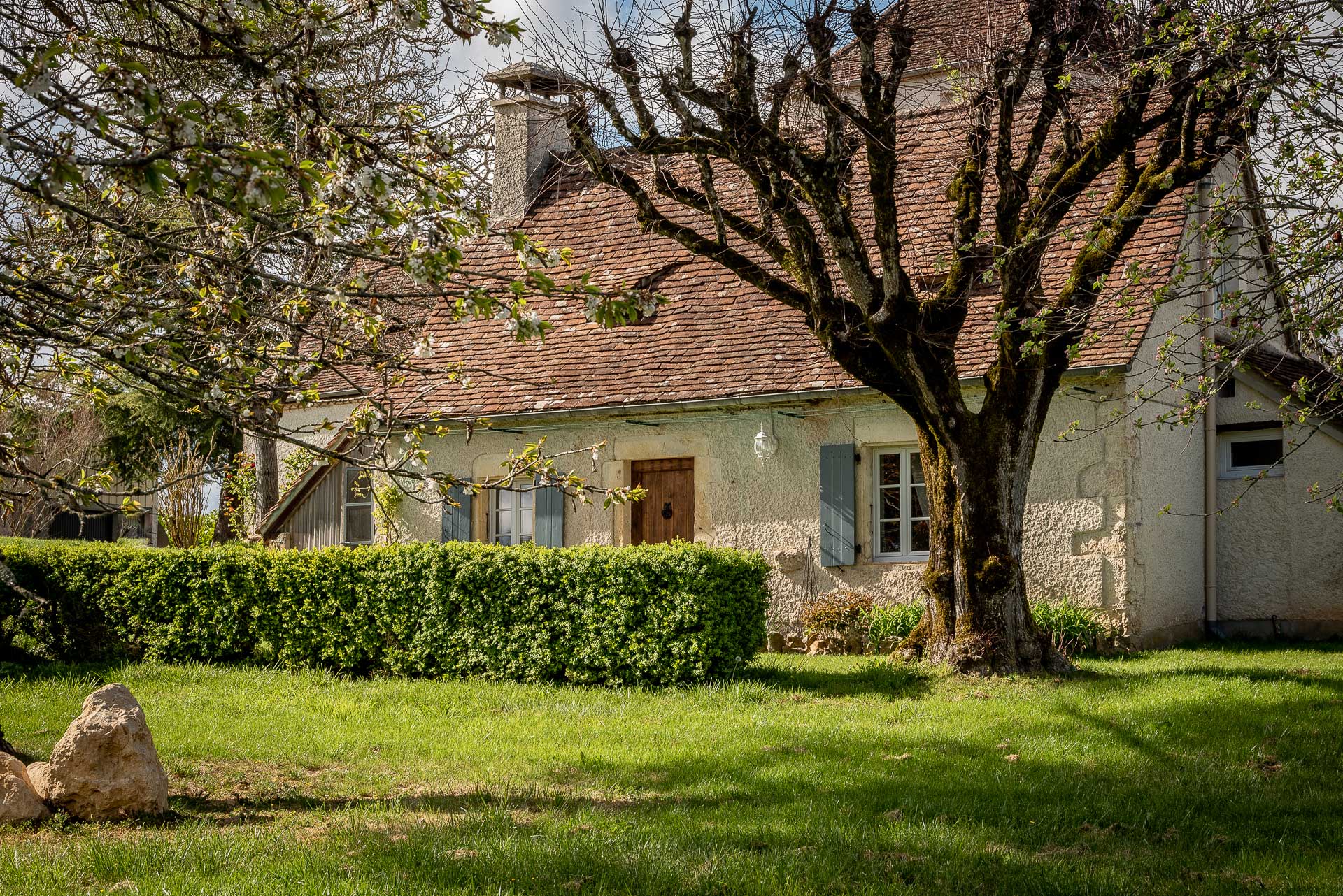 Jardin privatif du gîte dans le Lot