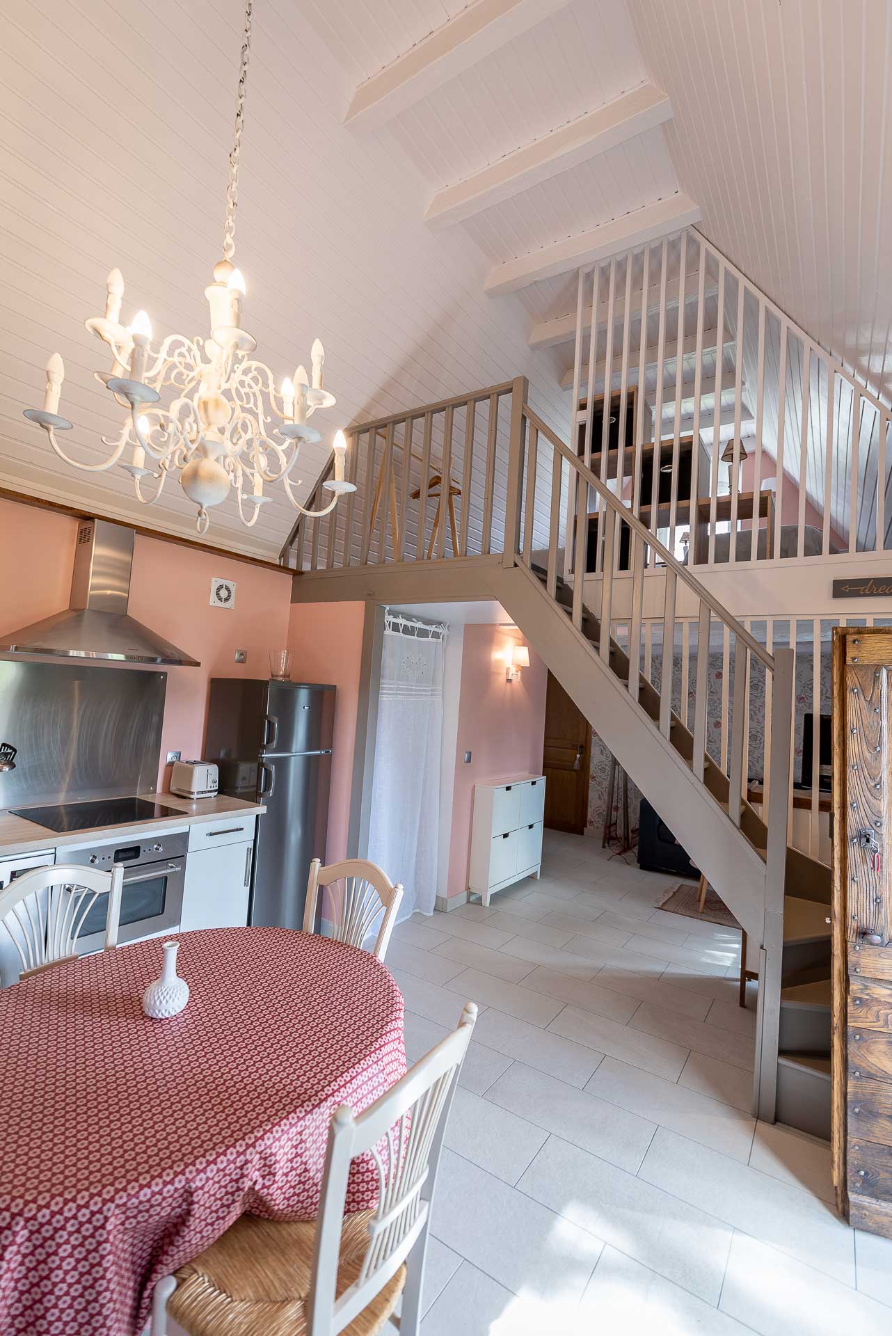 Pièce de vie gîte Vallée de la Dordogne